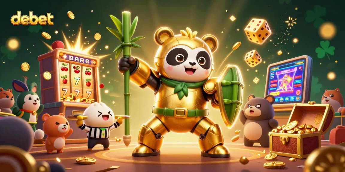 Experience the thrilling debet gaming scene with vibrant visuals and dynamic characters in an energetic atmosphere.
