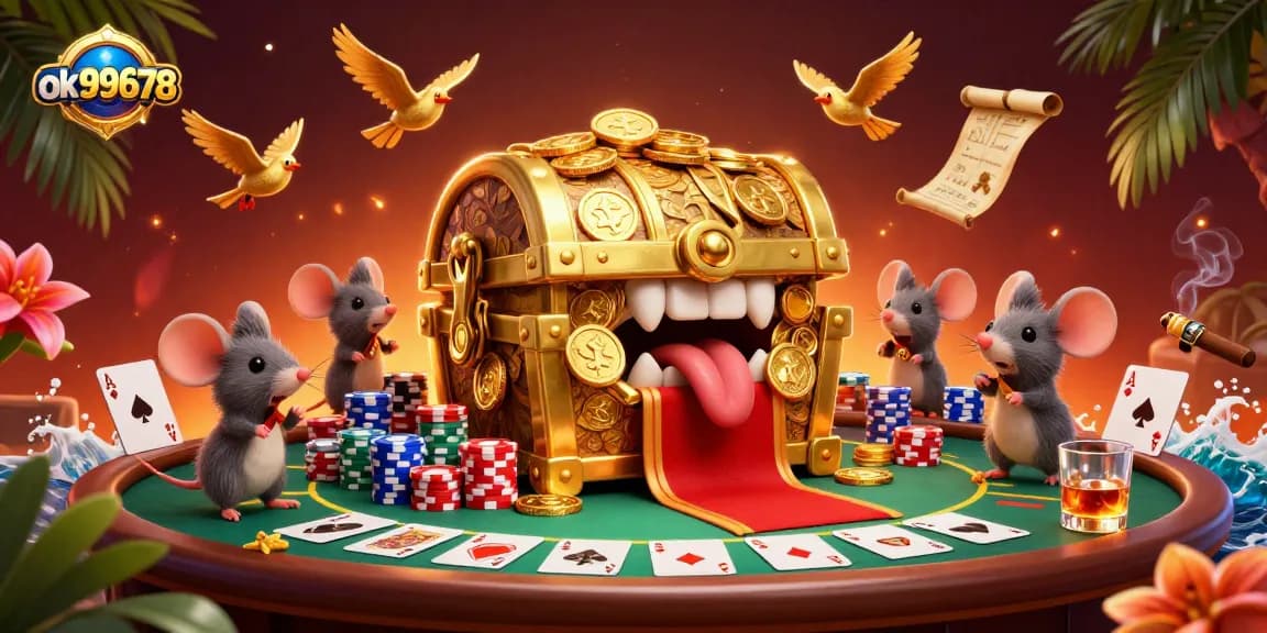 Experience winning moments at ok99678 with vibrant 3D casino action and treasures.
