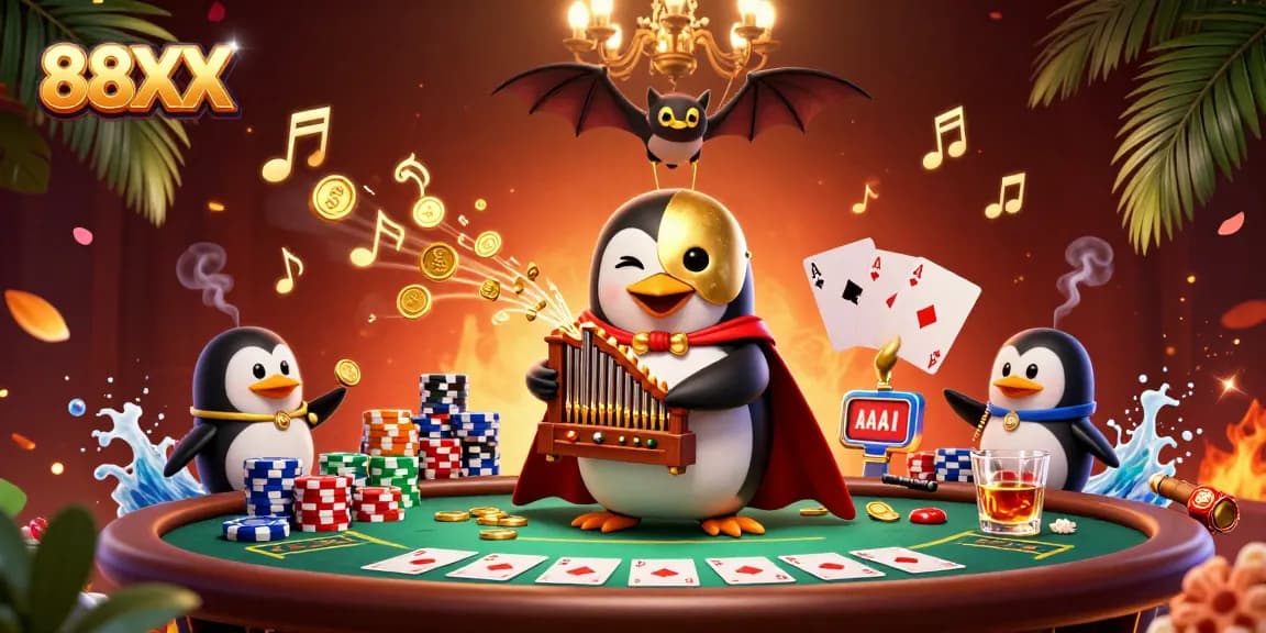 Engage with 88XX and explore golden opportunities across vivid casino scenes.