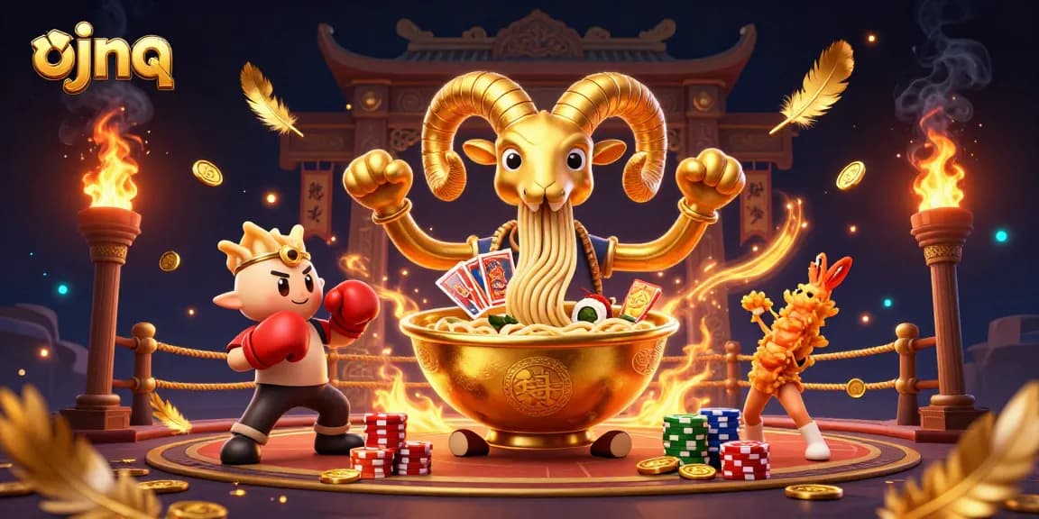 Experience thrilling bets with ojnq in a vibrant casino scene featuring unique characters and dynamic elements.