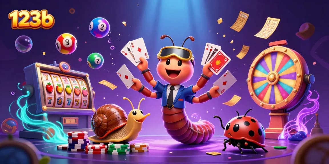 Engage with the dynamic world of 123b featuring a millipede dealer and vibrant casino elements.