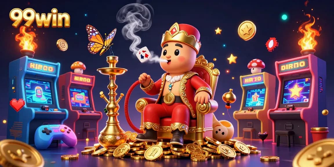 Experience gaming excitement at 99win with vibrant 3D casino illustrations and dynamic visuals.