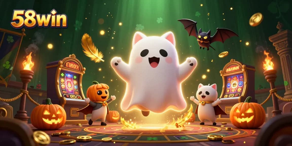 Bet on impressive wins at 58win with exciting ghostly characters in a vibrant casino environment.