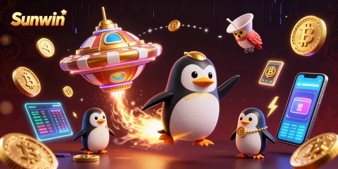 Sunwin brings excitement with vibrant 3D casino elements and dynamic characters in a cosmic setting.