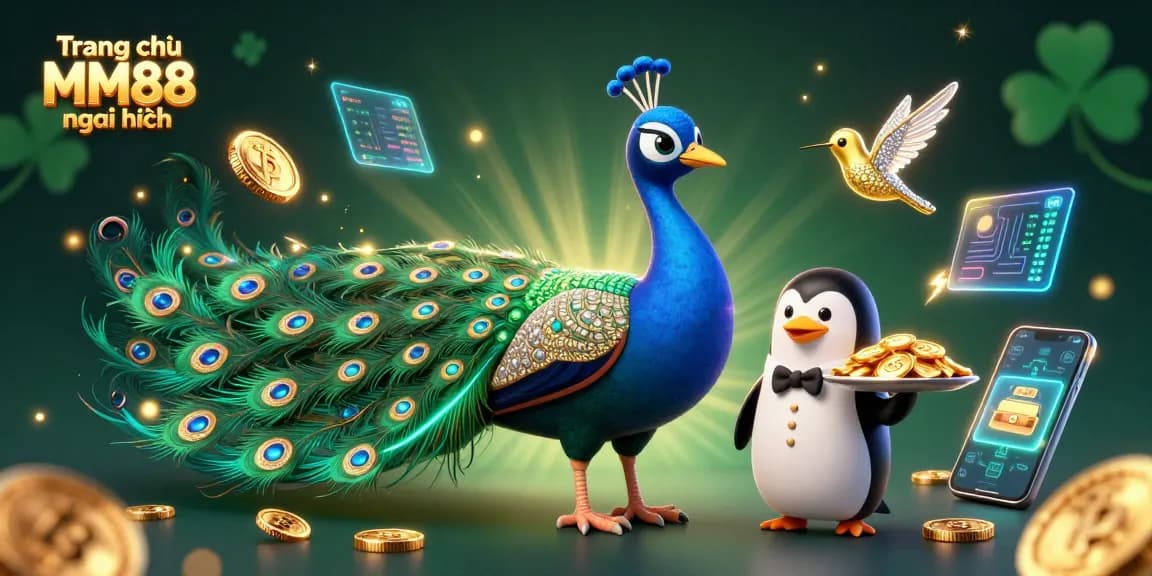 Experience the excitement of Trang chủ MM88 mới nhất with vibrant characters and dynamic casino elements.