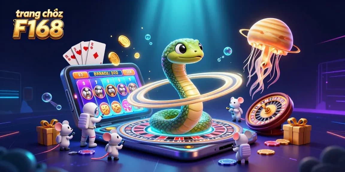 Experience thrilling action at trang chủ F168 with astronaut mice betting on a cosmic roulette wheel.