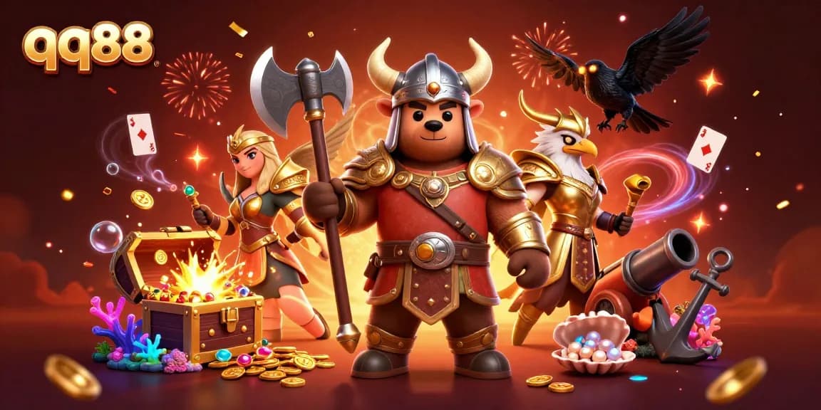 Experience thrilling moments at qq88 with our vibrant 3D casino scene featuring intense action and excitement.