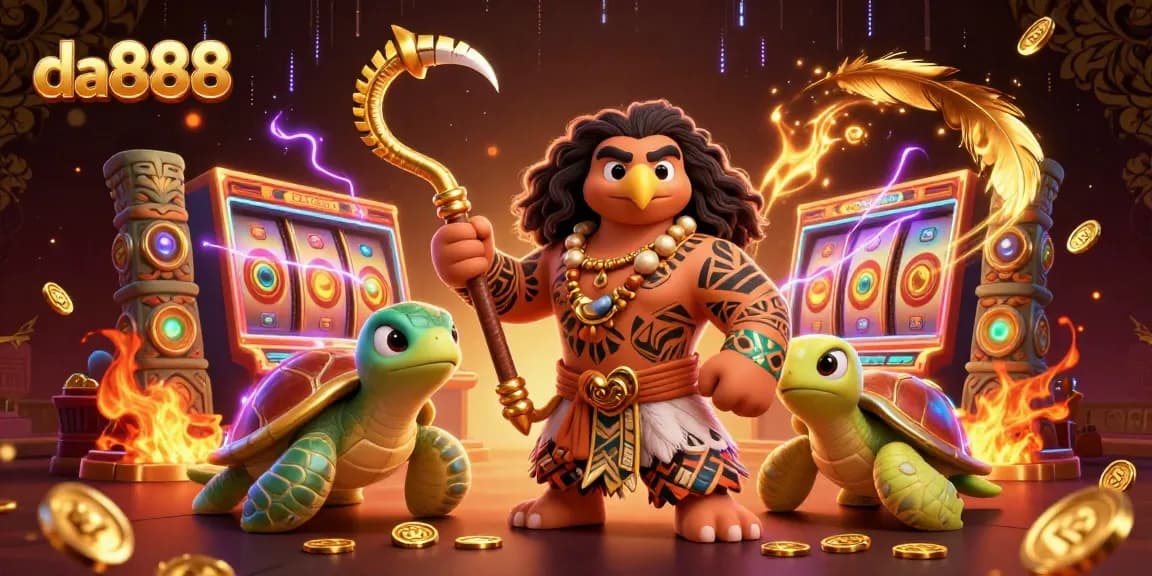 Experience the excitement of da888 casino with vibrant characters and thrilling slot game elements.