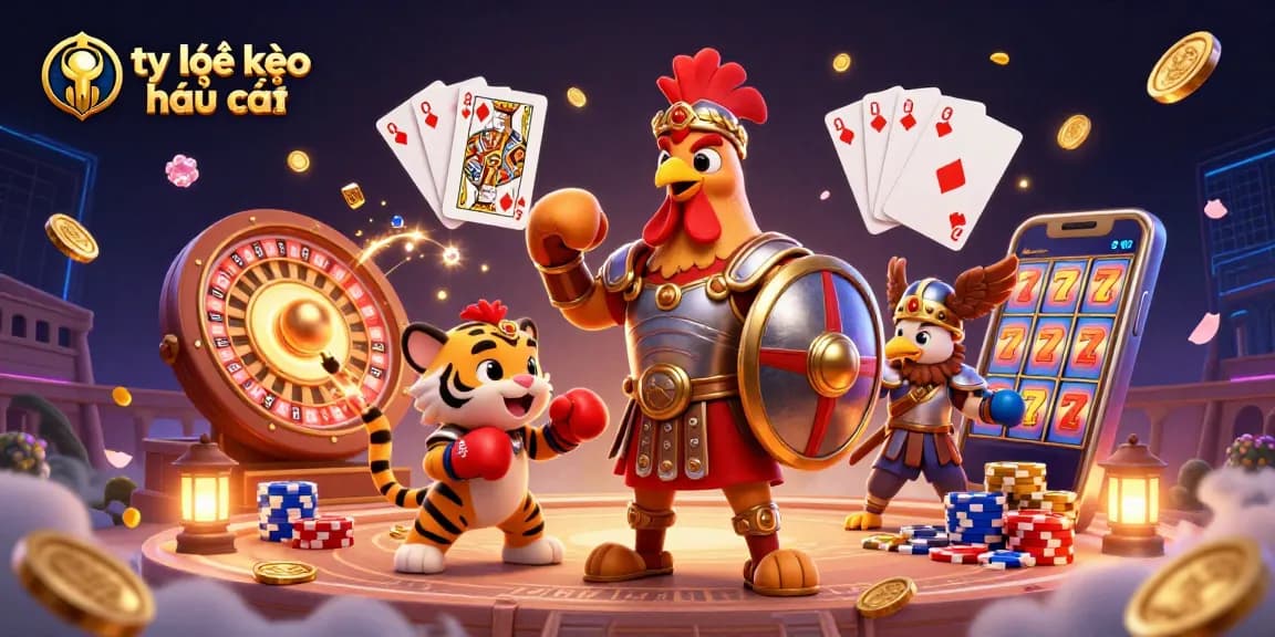 Experience the thrill of tỷ lệ kèo nhà cái with dynamic betting elements in a vibrant casino scene.