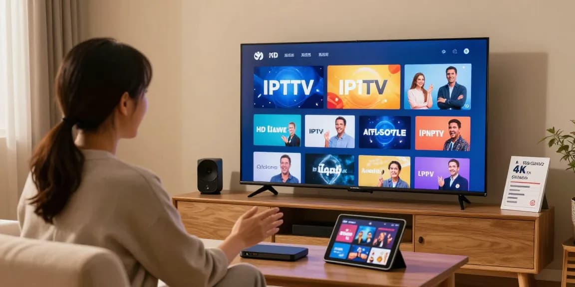 Customer enjoying a professional IPTV service in a trusted local environment.