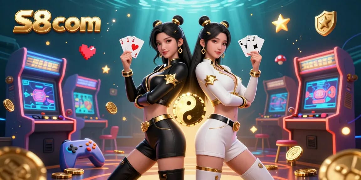 Engage in thrilling casino games at S8 com with stunning Asian actresses showcasing casino cards.