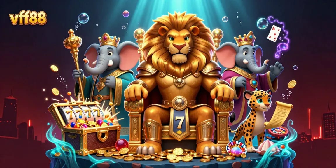 Experience thrilling gaming adventures with vff88 in an immersive casino scene filled with excitement.
