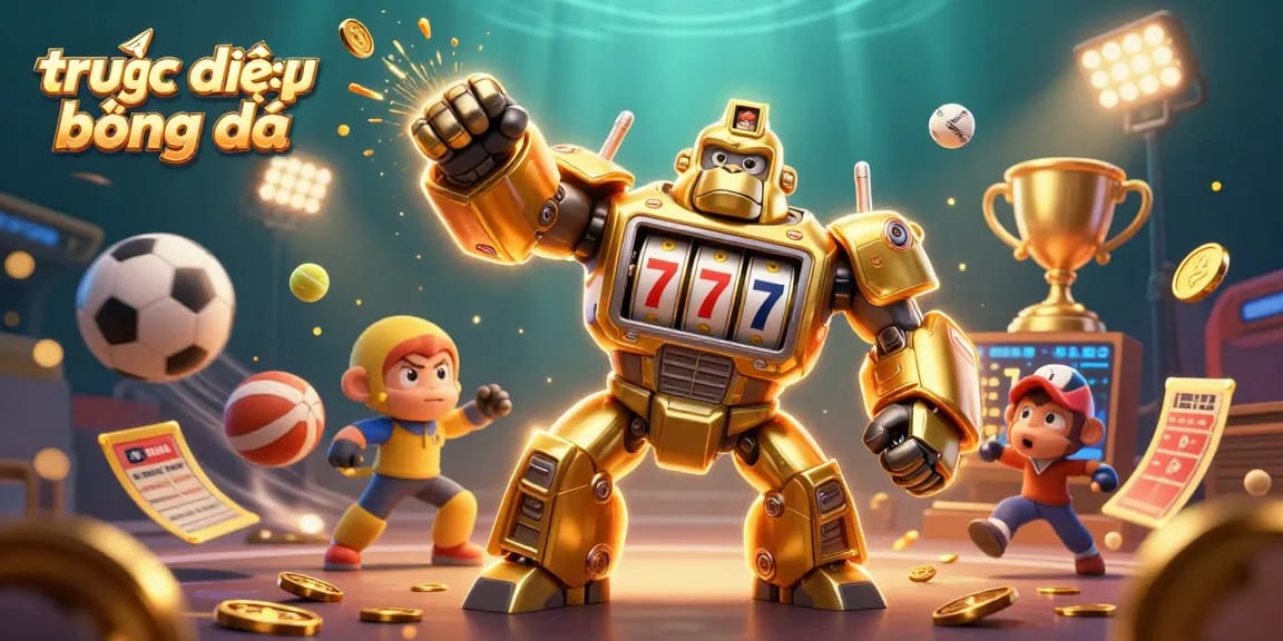 Experience thrilling trực tiếp bóng đá action with dynamic sports elements and engaging graphics in this 3D illustration.