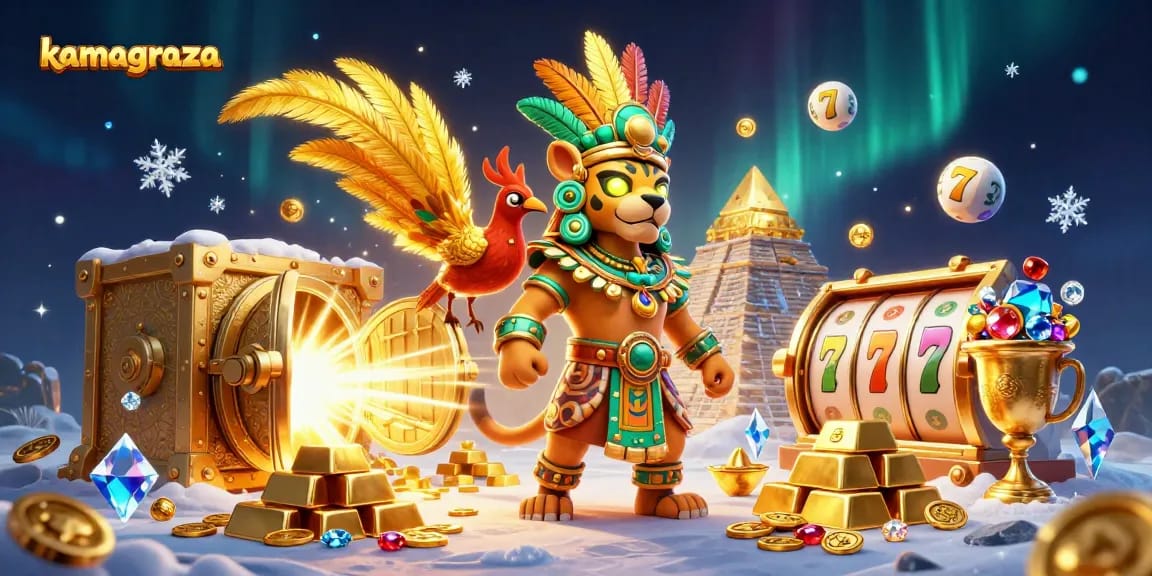 Join the excitement at kamagraza with dynamic lottery games featuring golden treasures.