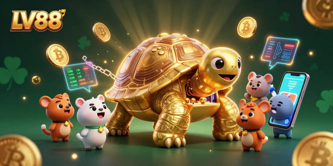 Experience thrilling gameplay at LV88 with vibrant characters and dynamic casino elements.