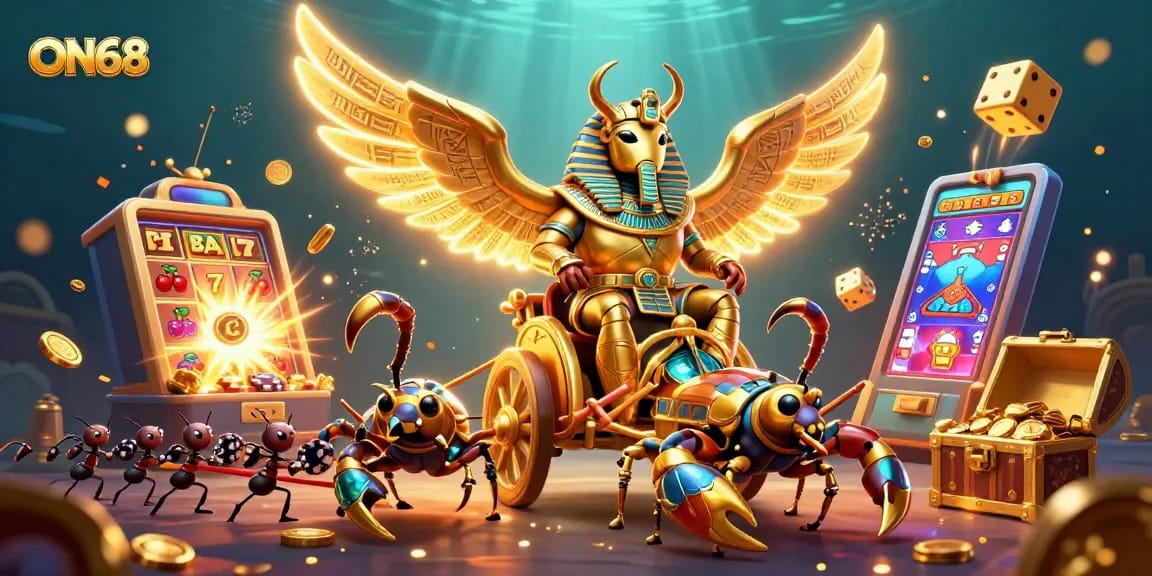 Engage in thrilling casino gameplay at ON68 with colorful jackpots and dynamic gaming elements.