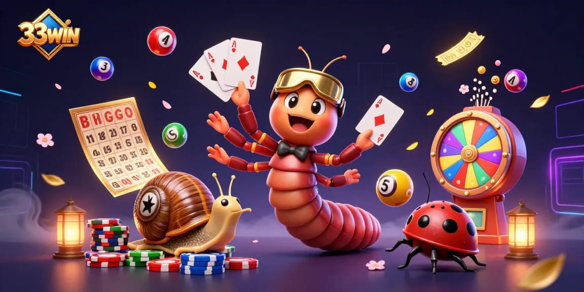 Join the thrilling excitement at 33WIN with dynamic gambling elements in 3D!
