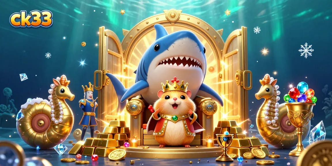 Experience thrilling gaming at ck33, where a hamster king presides over treasure and excitement in a magical casino world.