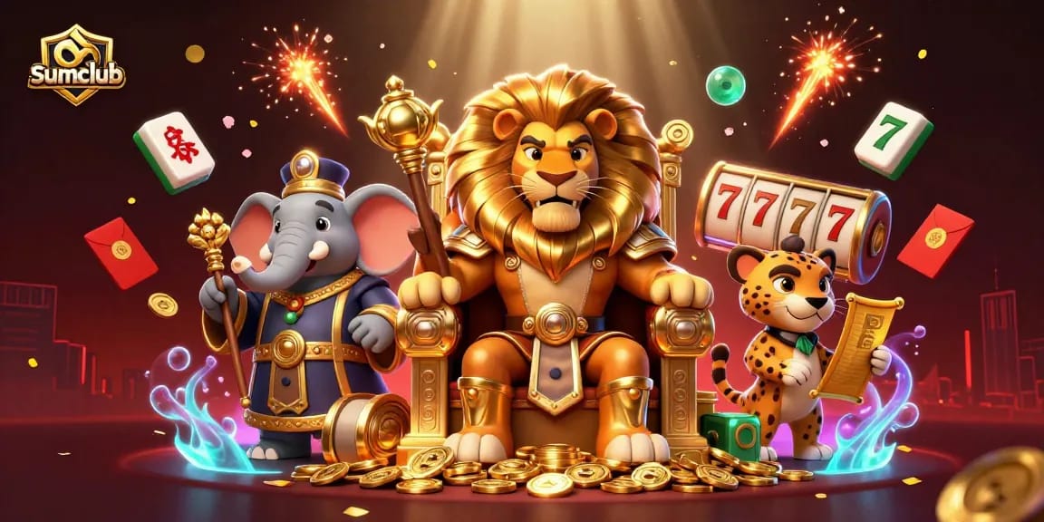 Experience the thrilling adventures of sumclub with vibrant 3D illustrations of royalty and riches.
