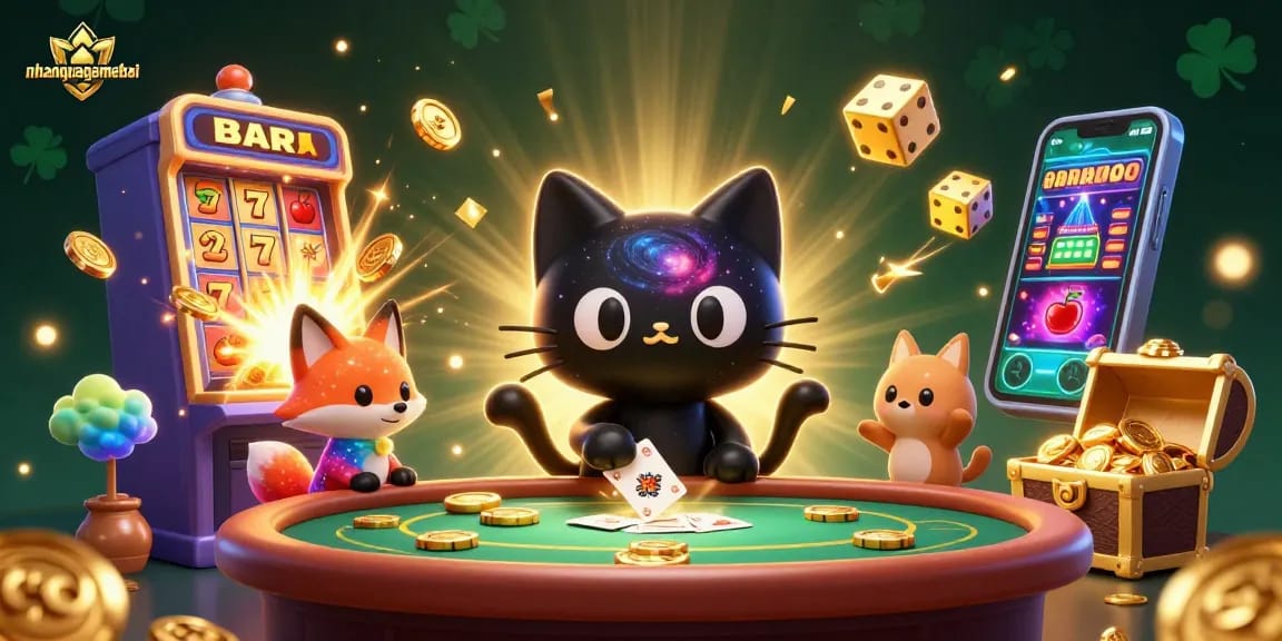 Experience the thrill of nhanquagamebai with cosmic charm and vibrant casino visuals.