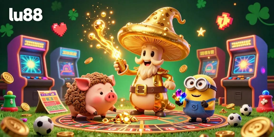 Win big with lu88 at the vibrant casino showdown featuring golden wizard elements.