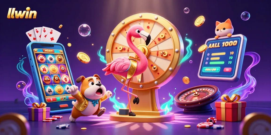 Experience thrills and excitement at llwin with our dynamic game show scene, featuring vibrant gaming elements.