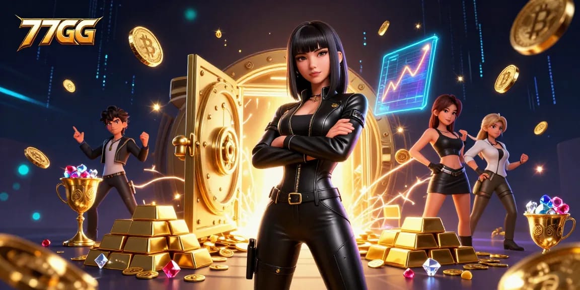 Experience thrilling gameplay with 77GG, featuring stunning visuals and dynamic casino elements.