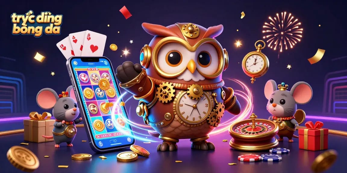 Engage in trực tiếp bóng đá with dynamic live sports betting scenes featuring animated casino elements.