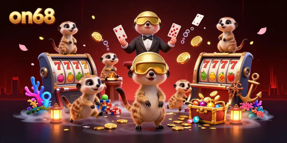 Engage with on68's lively meerkat casino scene, maximizing fun and excitement in gaming!
