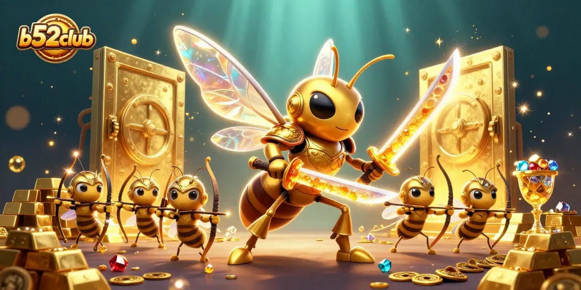 Engage in thrilling gameplay at b52club with golden treasures and dynamic casino elements.