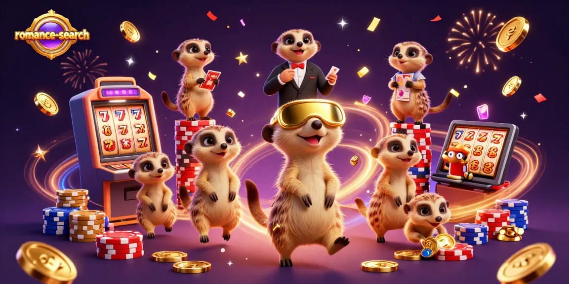 Experience thrilling gameplay with romance-search's immersive slots featuring joyful meerkats.