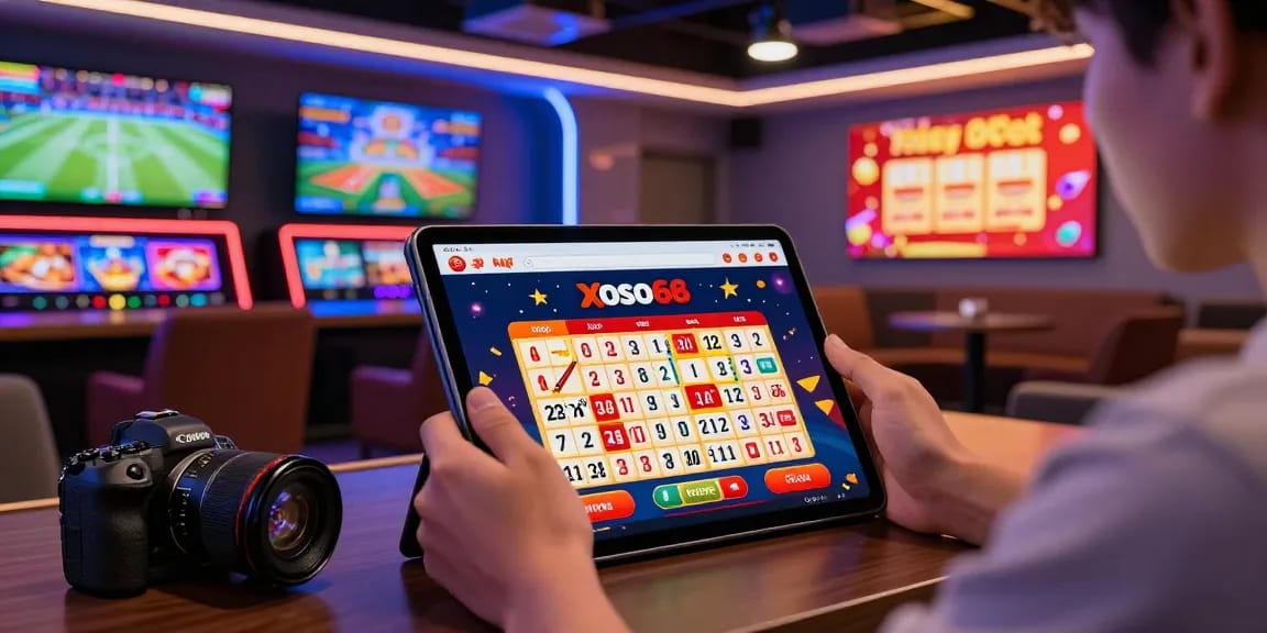 Engaging online gambling experience with Xoso66 platform showcasing interactive lottery selection and vibrant gaming ambiance.