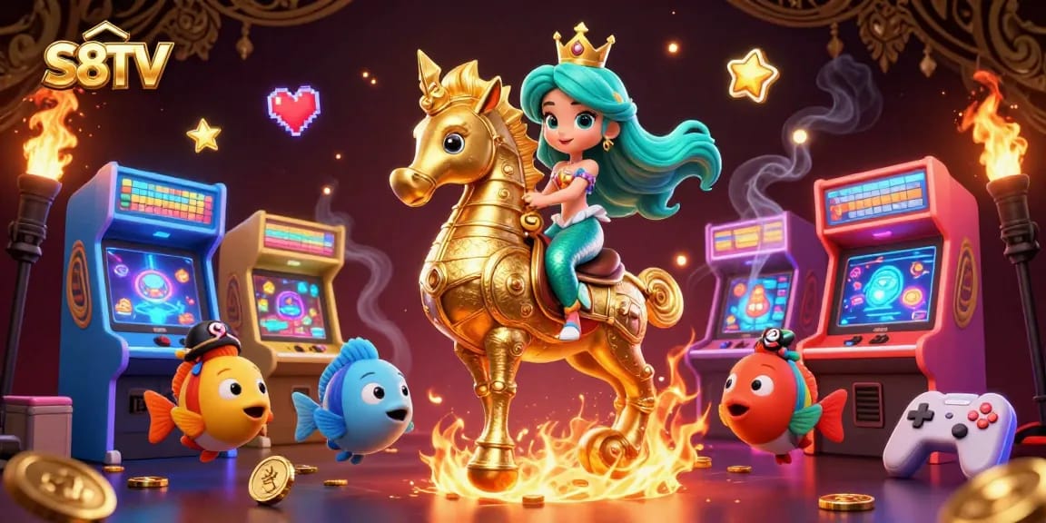 S8TV enhances live sports betting excitement with vibrant iconography and engaging characters.