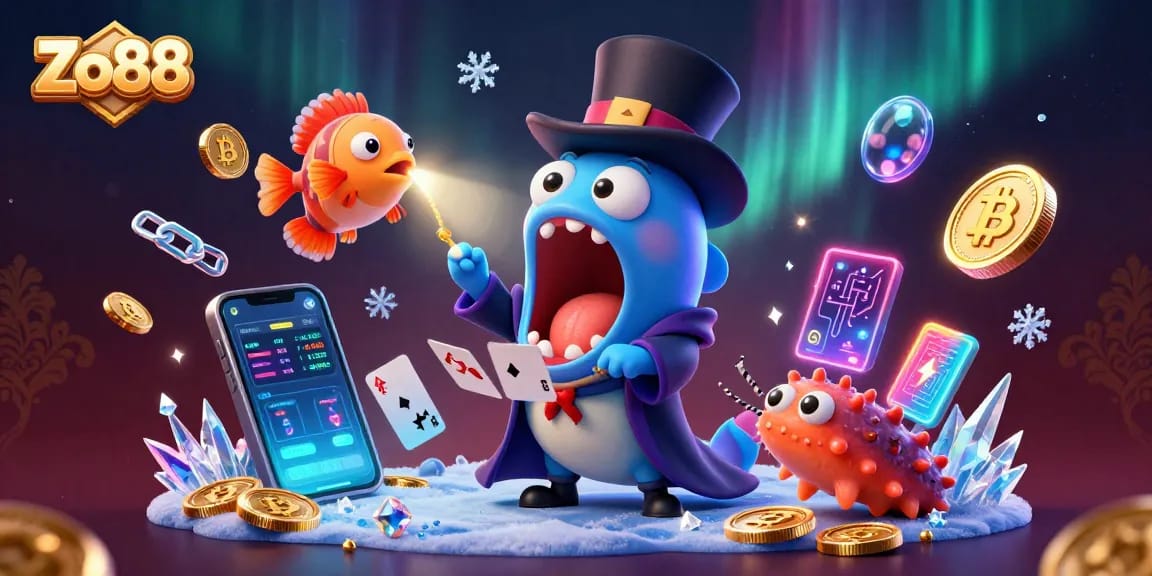 Experience thrilling games at Zo88 with a magical underwater adventure featuring unique sea creatures.
