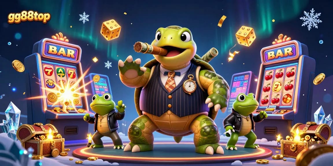 Winning big with gg88top's vibrant 3D casino scene, showcasing exhilarating jackpot excitement