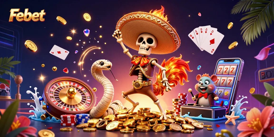 Experience thrilling victories at Febet with a vibrant casino scene full of excitement.