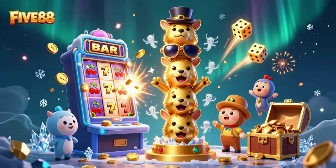Experience big wins and jackpot excitement with FIVE88's vibrant online casino gaming scene.