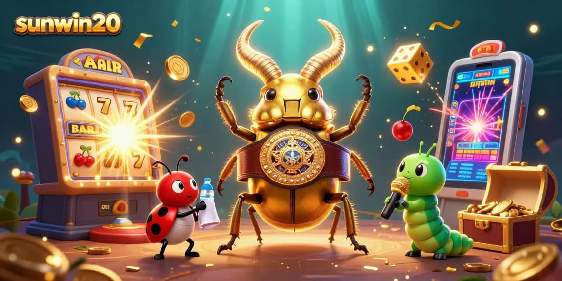Experience thrilling gameplay with sunwin20 in a vibrant 3D casino scene.