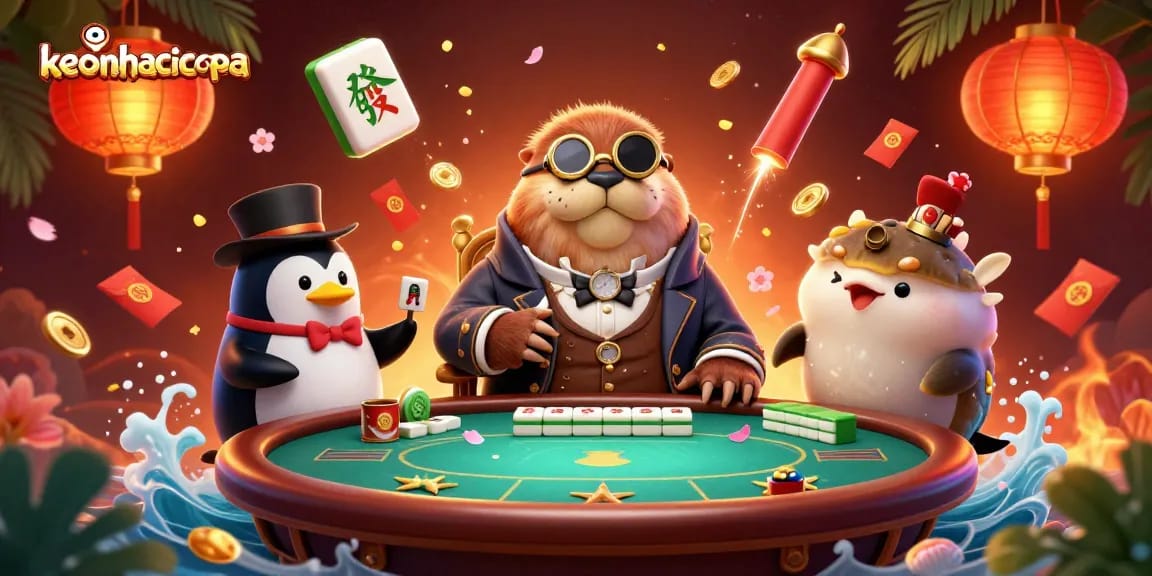 Engage with the magical world of keonhacaicopa through an underwater poker adventure featuring whimsical characters.