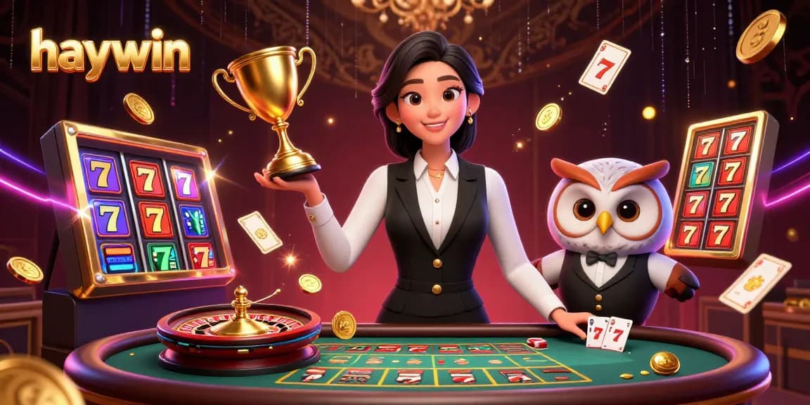 Experience winning at Haywin with 3D casino dealers and dynamic game elements in an immersive setting.