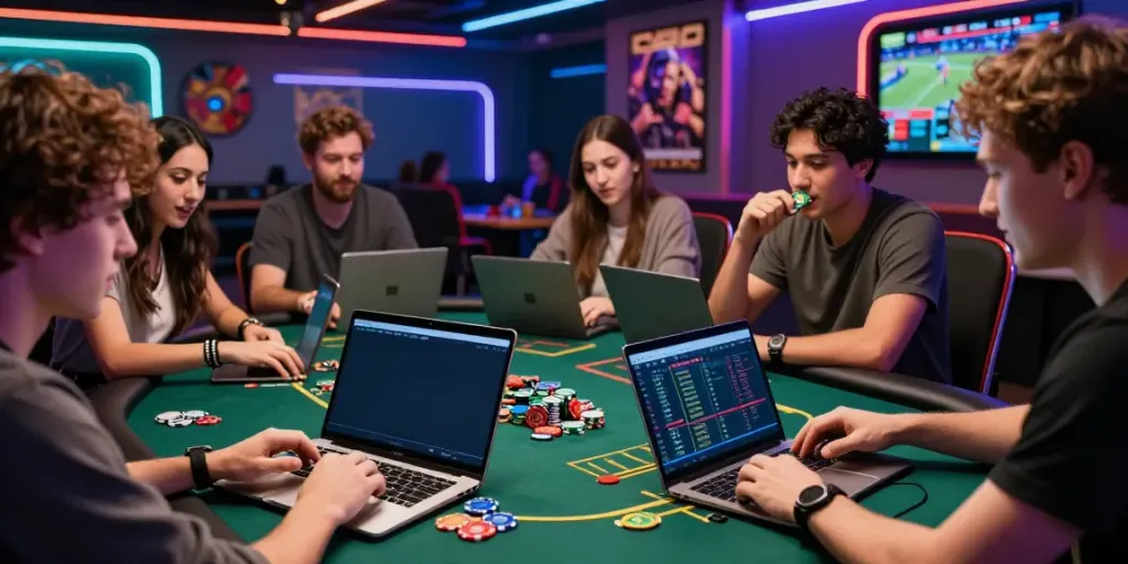 The 78win link không chặn being reviewed by friends at an online betting gaming lounge.