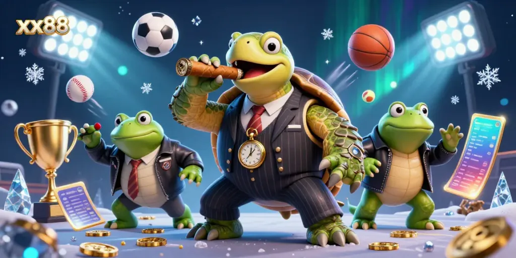 Experience the thrilling xx88 casino scene with vibrant characters and dynamic gaming elements!