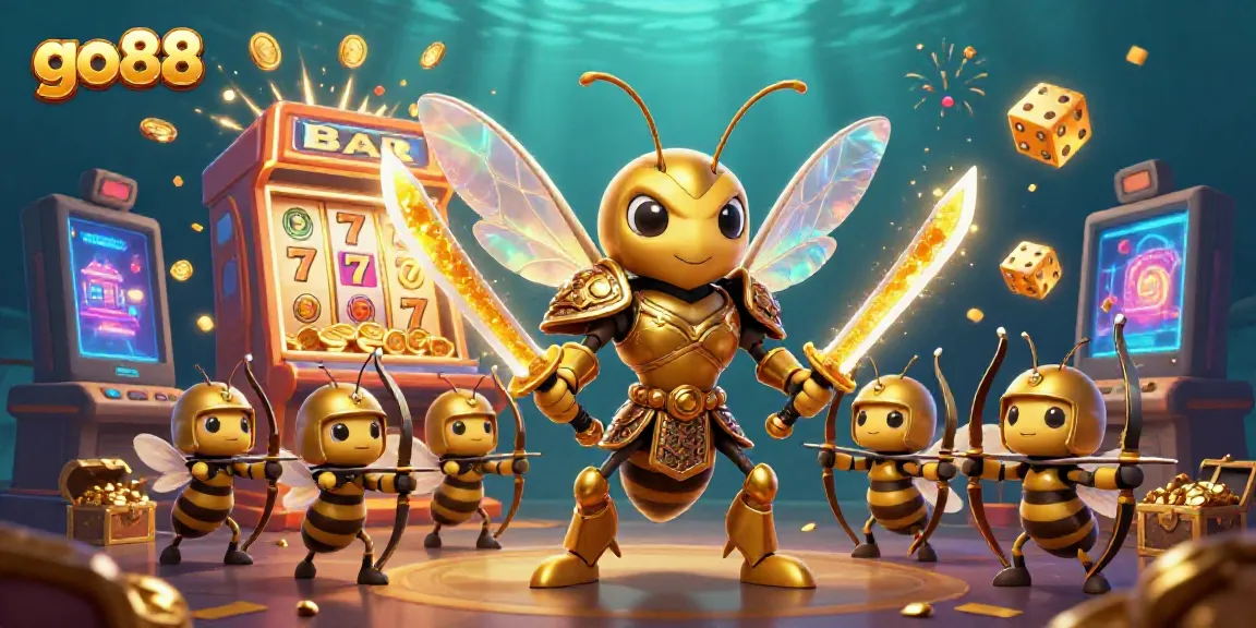 Experience thrilling jackpots at go88 with vibrant 3D casino illustrations bursting with excitement and casino elements.