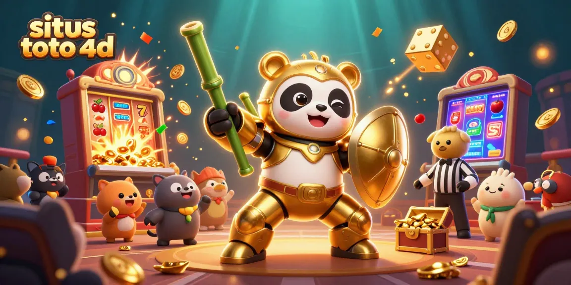 Engage in situs toto 4d excitement with a colorful casino-themed battle featuring dynamic characters and vibrant game elements.