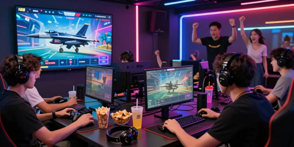 Trải nghiệm chơi game hấp dẫn trên nền tảng f168 với bạn bè trong không gian sống động.