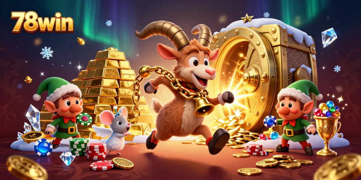 Engage in thrilling gameplay at 78win's vibrant holiday-horror casino, filled with festive characters and treasures.