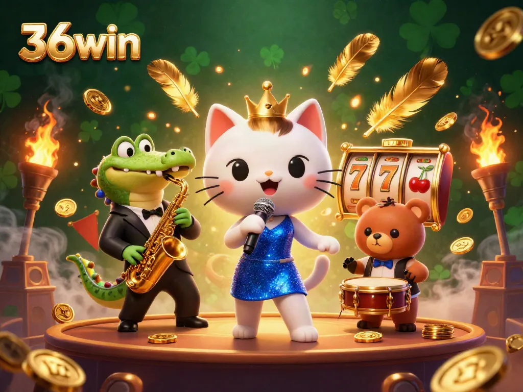 Experience the excitement of 36win with vibrant characters and dynamic casino elements.