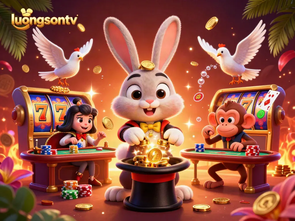 Experience thrilling wins on luongsontv with a magician and charismatic gambling scenes.