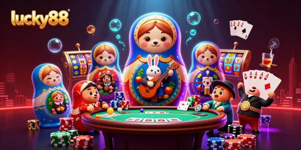 Engage with the vibrant lucky88 slot theme featuring immersive slots and rich casino elements.