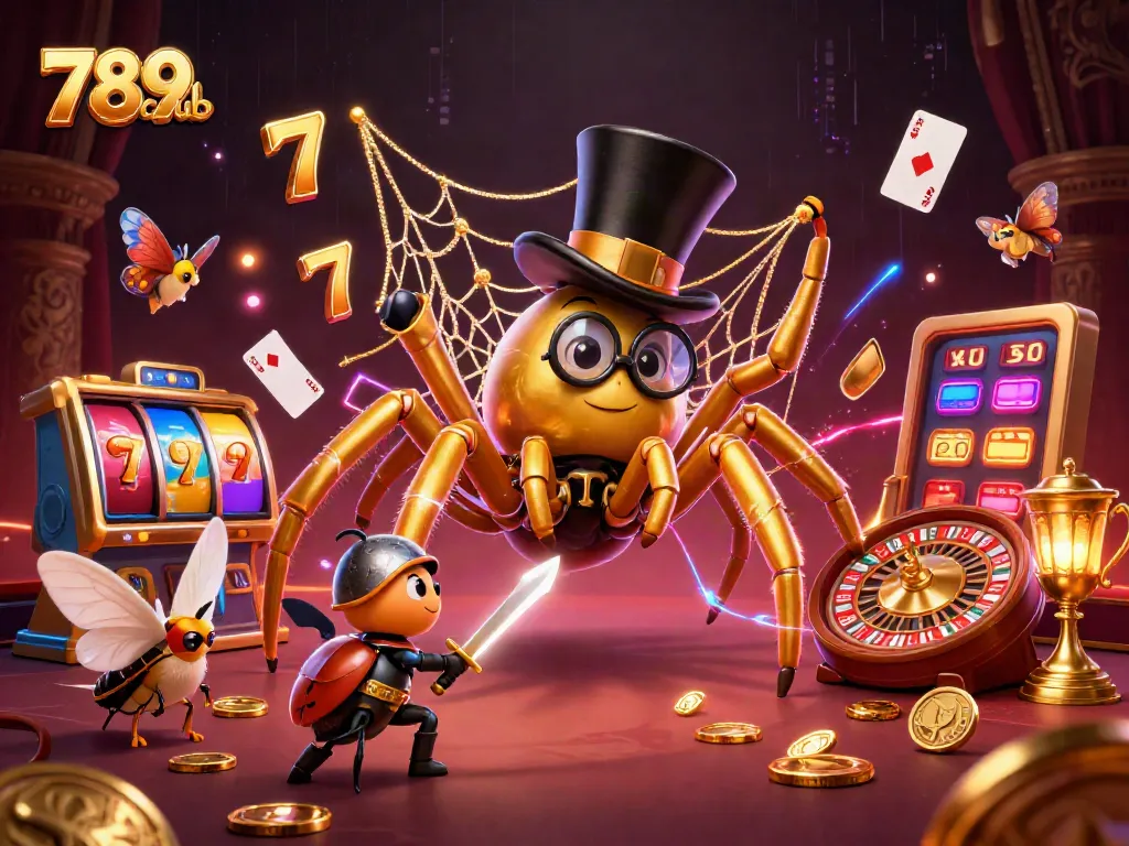 Experience the thrilling excitement of 789club in a vibrant 3D casino illustration.